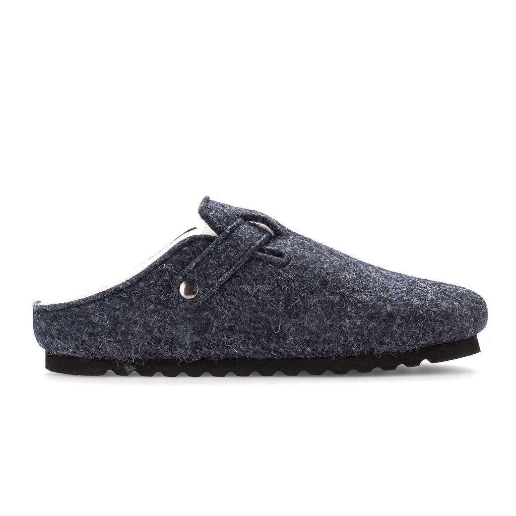 Pluche pantoffel blauw