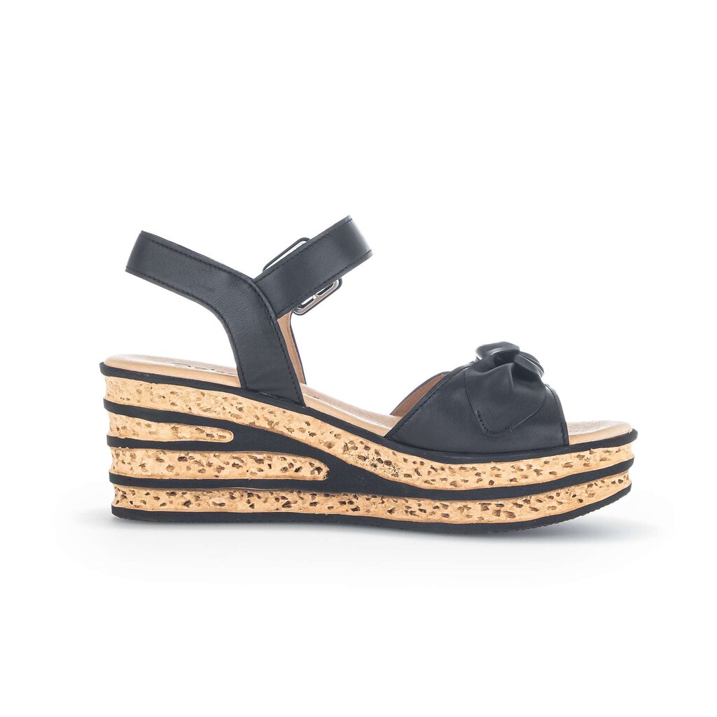 Sandaleno met sleehak zwart