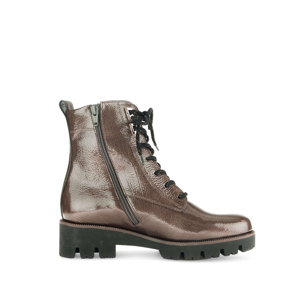 Enkellaarsjes met veter bruin