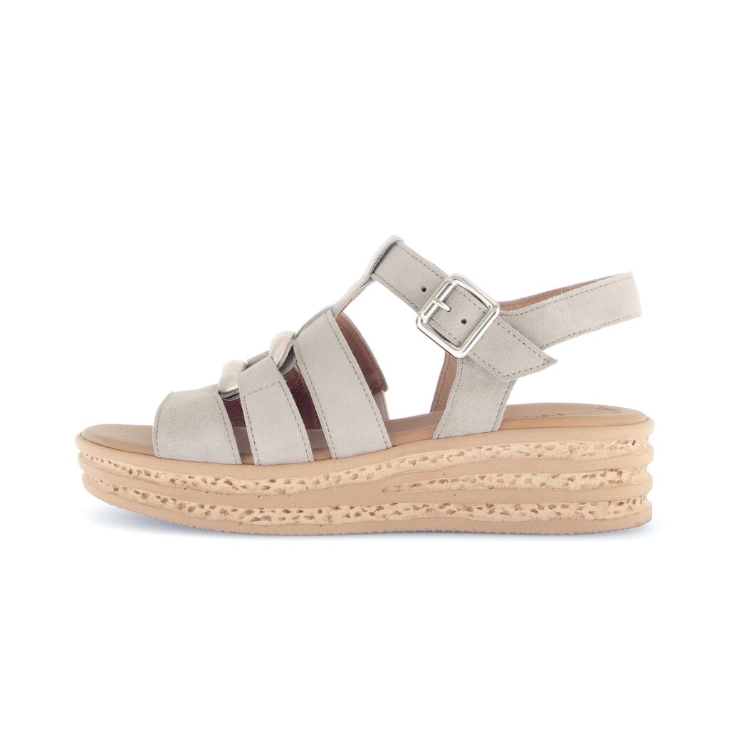 Sandale met plateauzool bruin