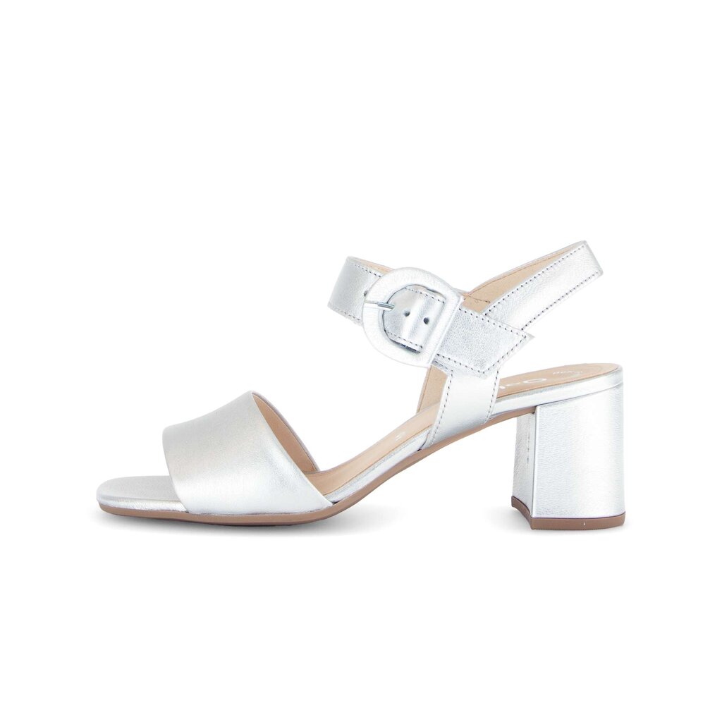 Sandal met riempjes zilver