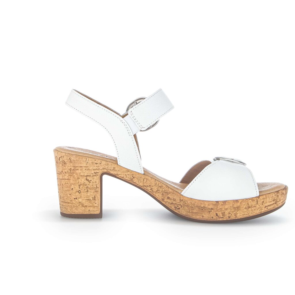Sandale met plateauzool wit