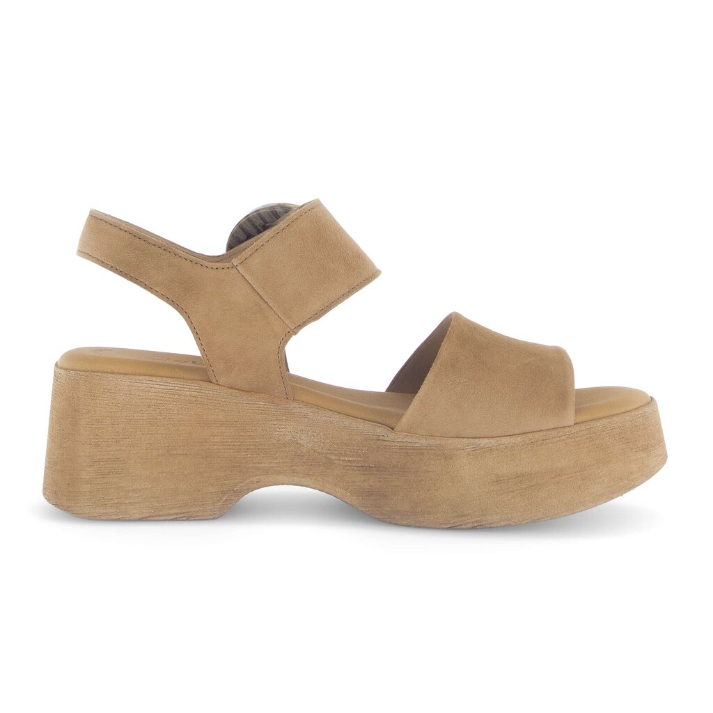 Sandal met riempjes bruin