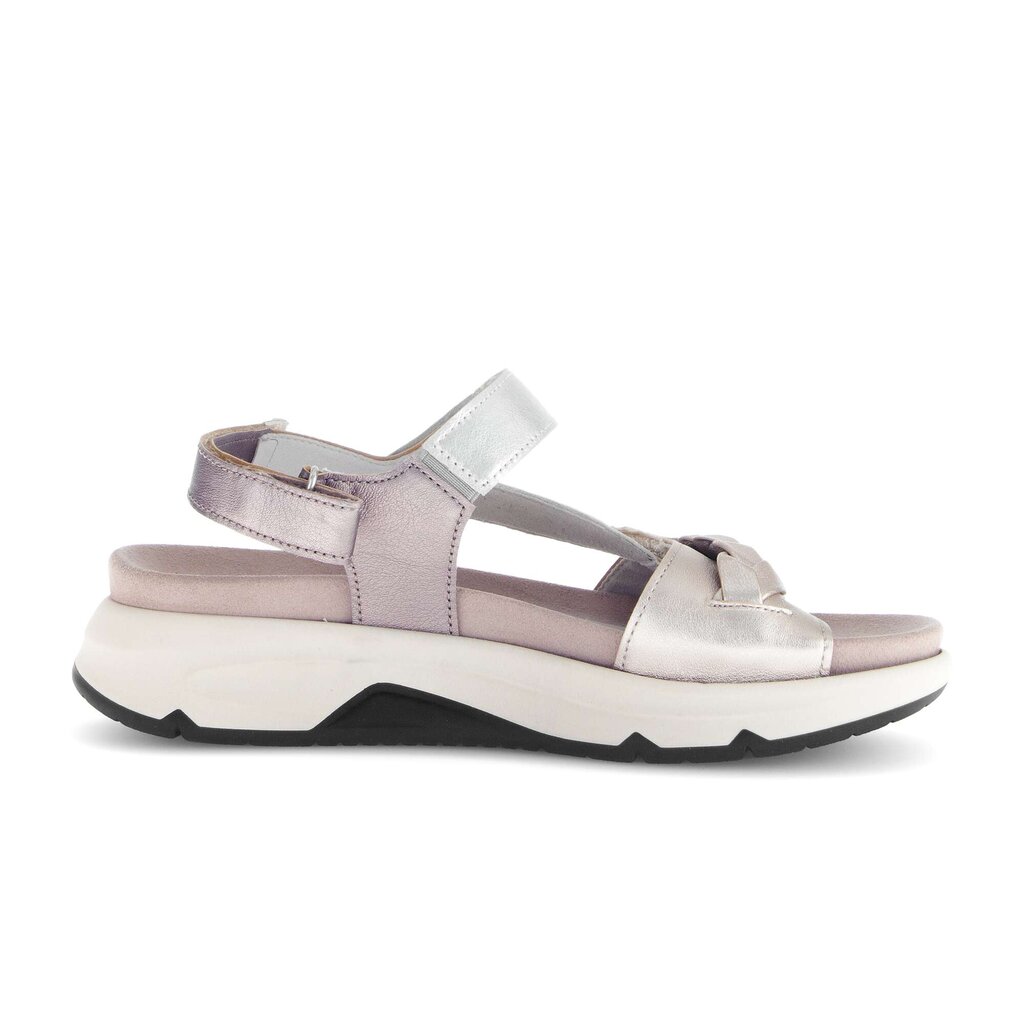 Sandal met riempjes goud