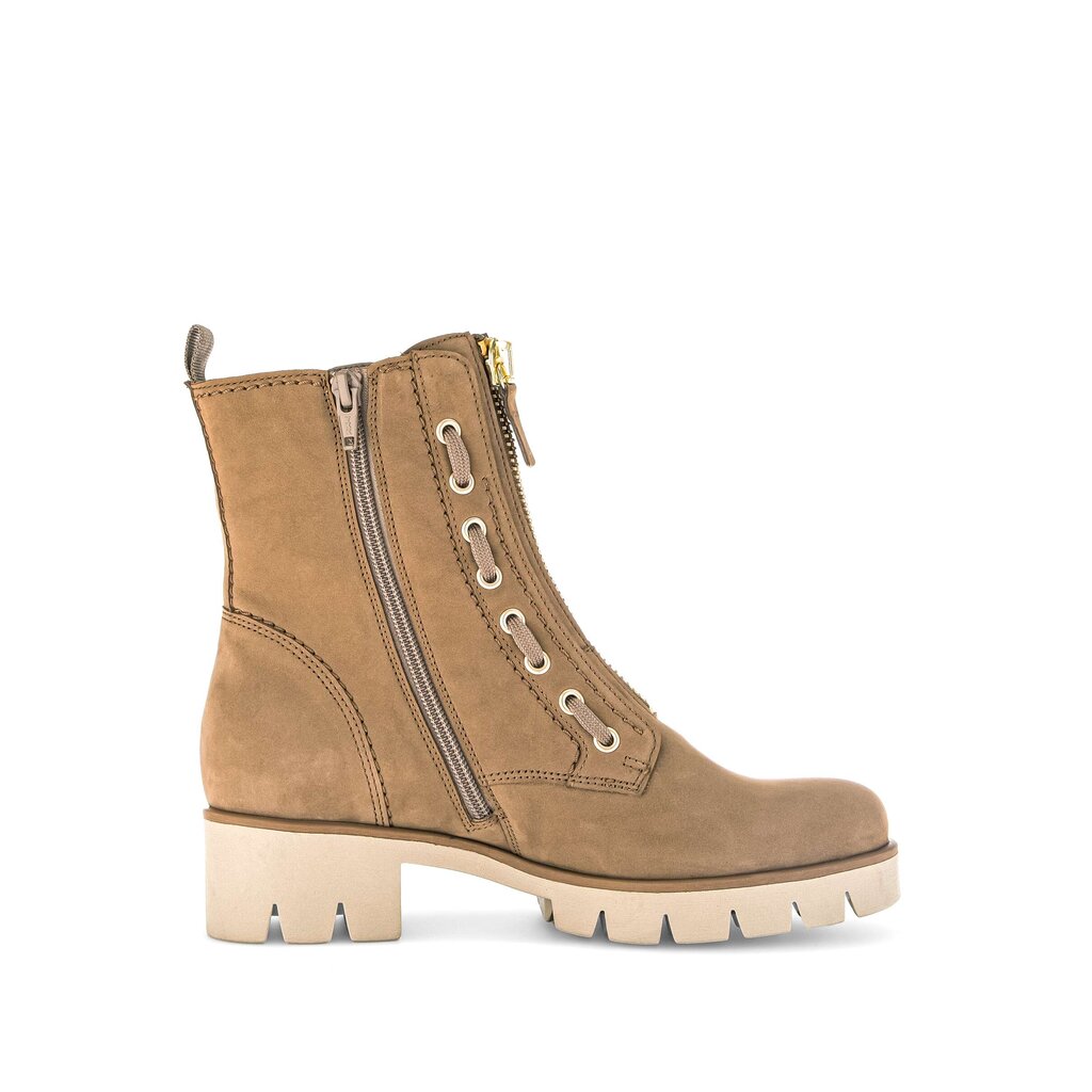 Enkellaarsjes met veter bruin