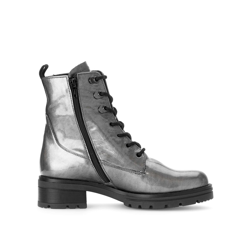 Enkellaarsjes met veter grijs