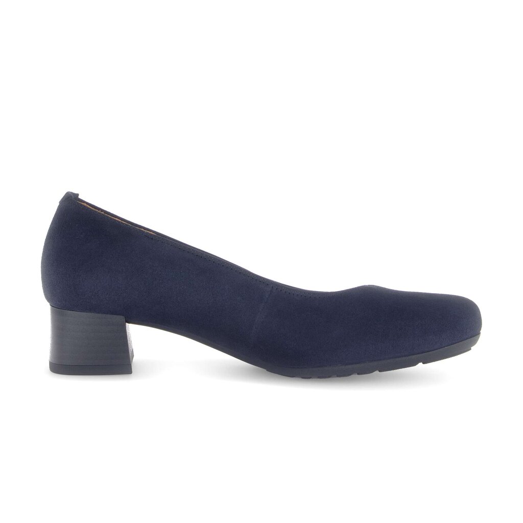 Pump op plateauzool blauw