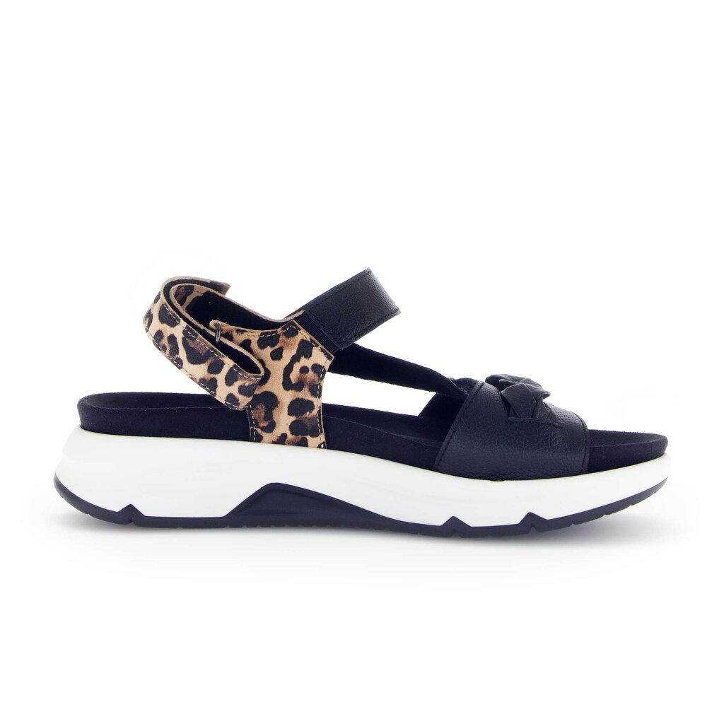 Sandal met riempjes zwart