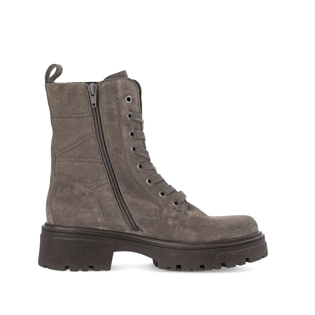 Enkellaarsjes met veter bruin