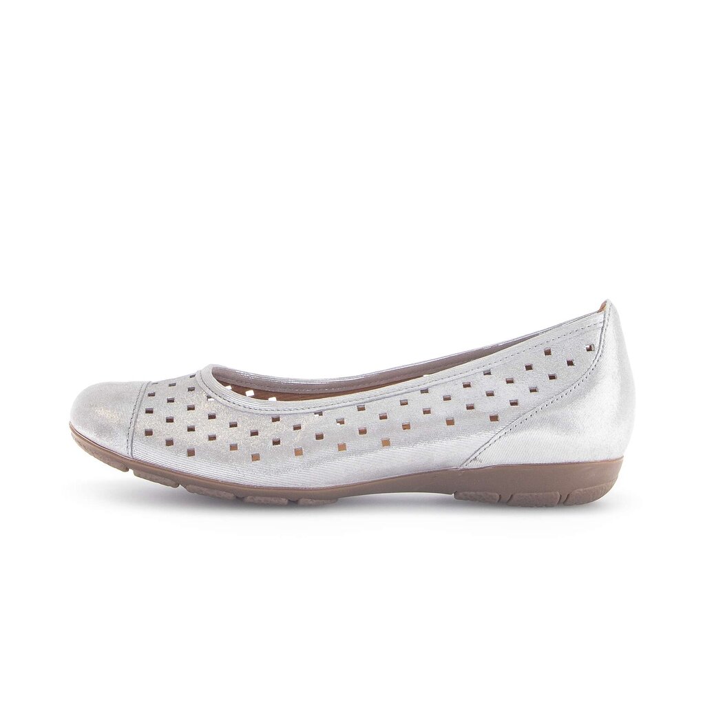 Sportieve ballerina zilver