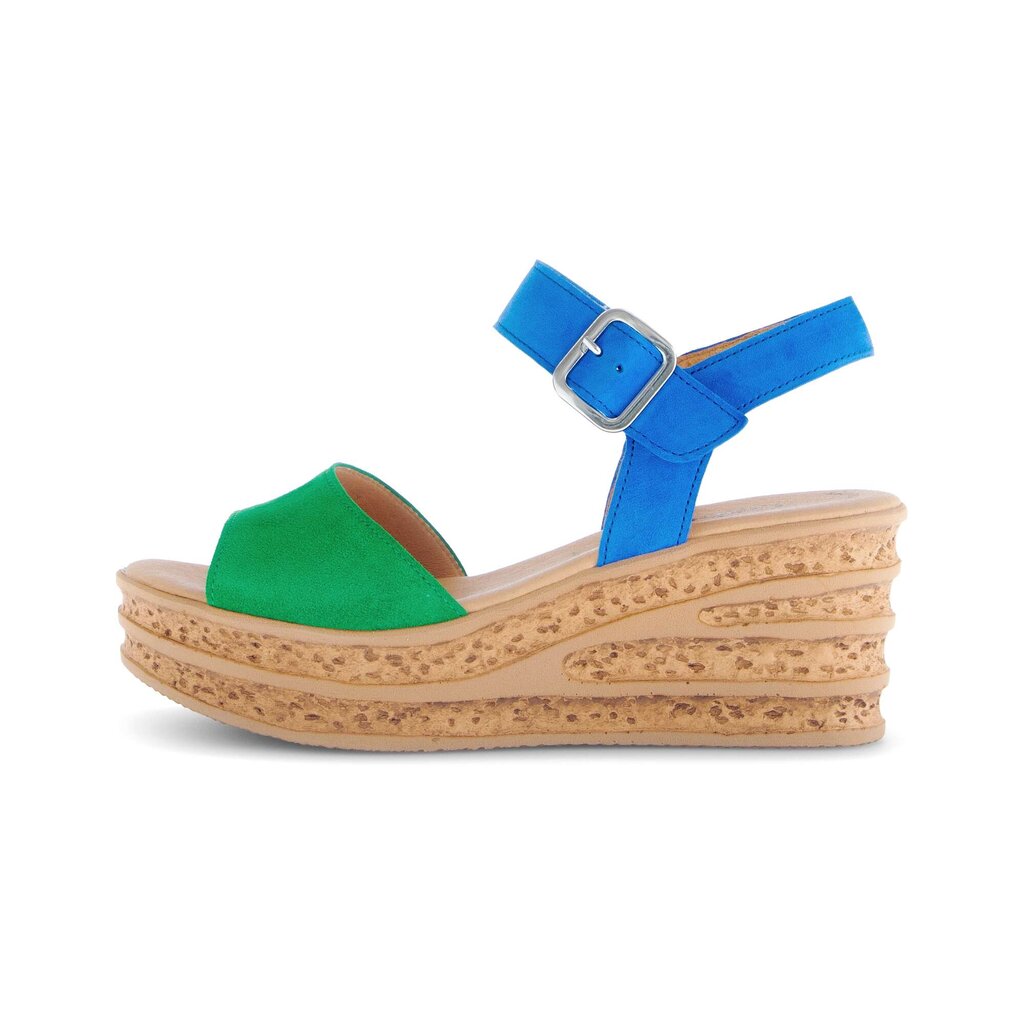 Sandaleno met sleehak multicolour