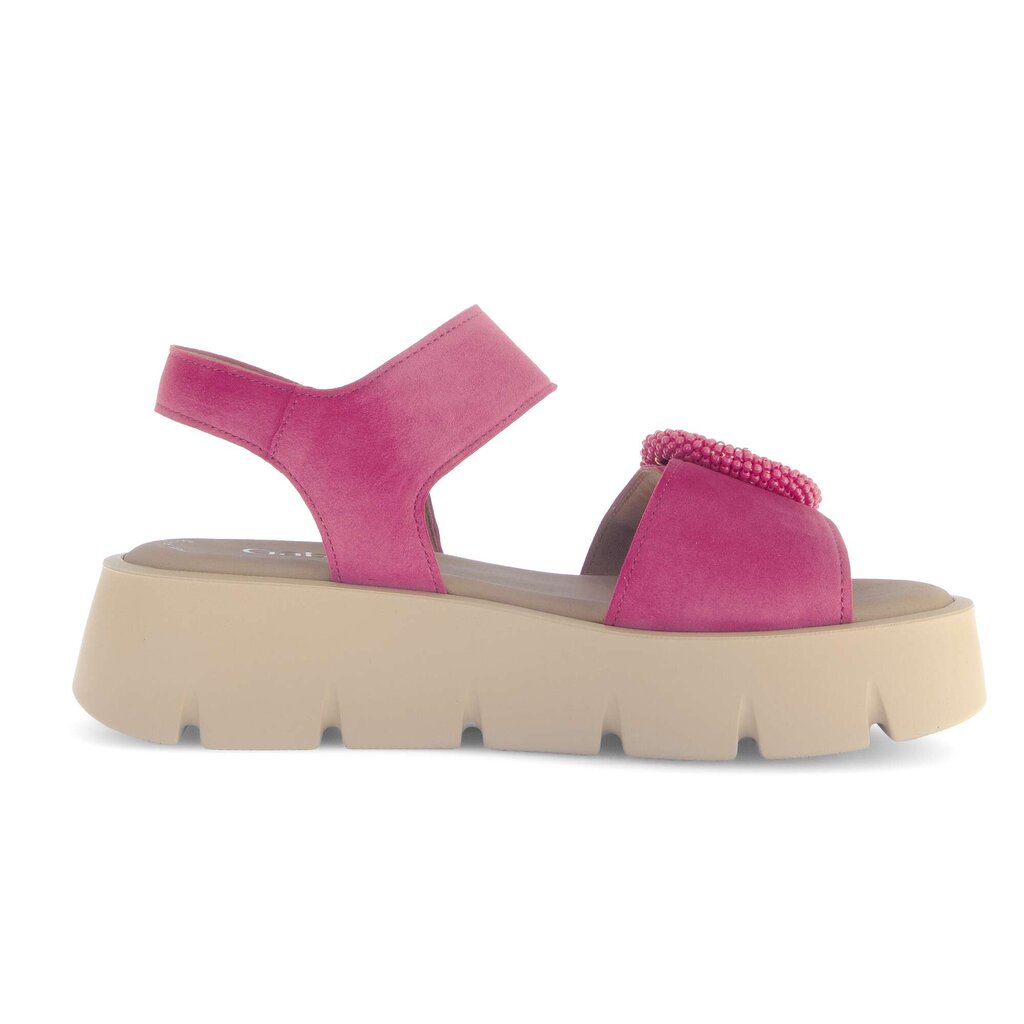 Sandale met plateauzool roze