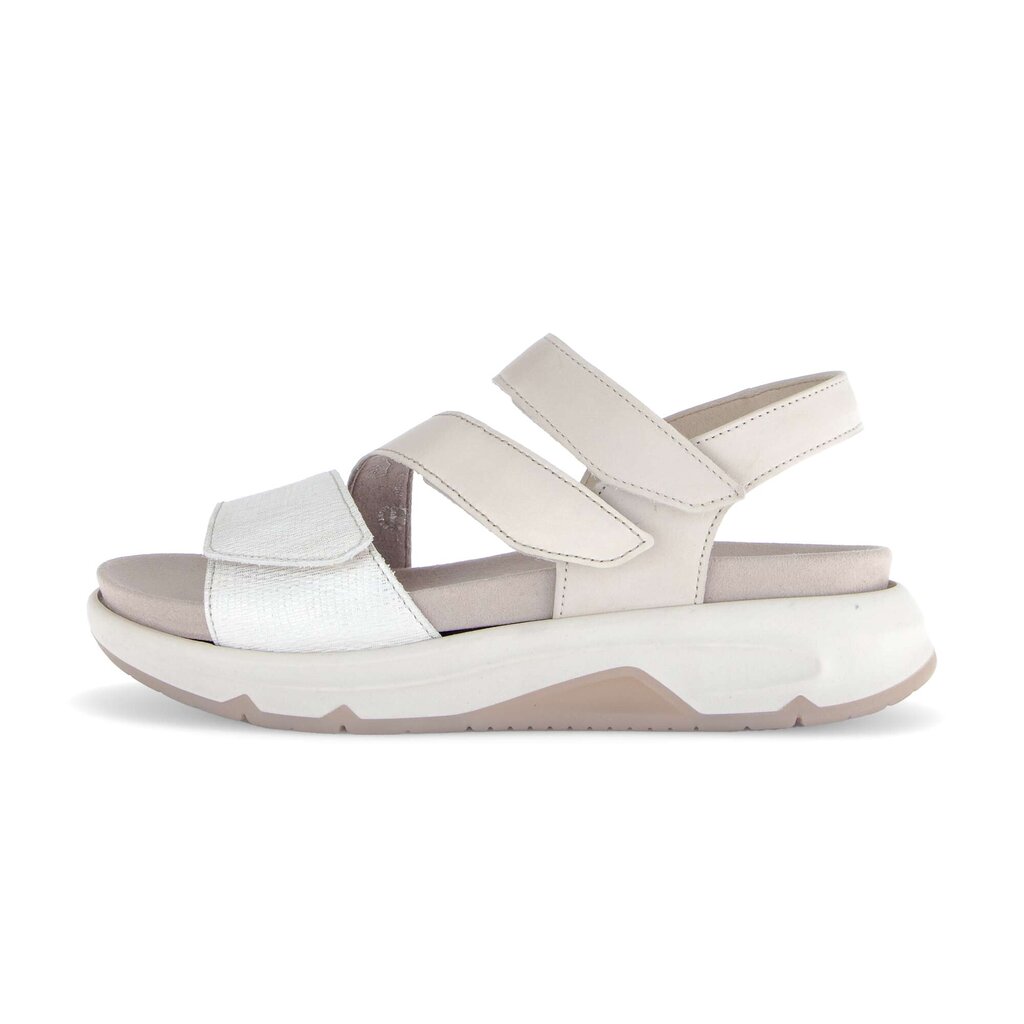 Sandal met riempjes goud