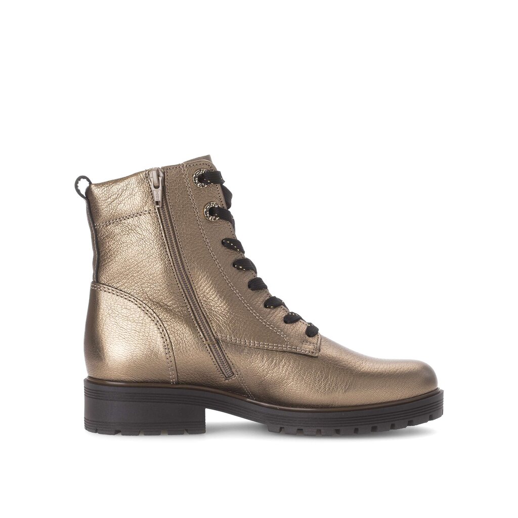 Enkellaarsjes met veter bruin