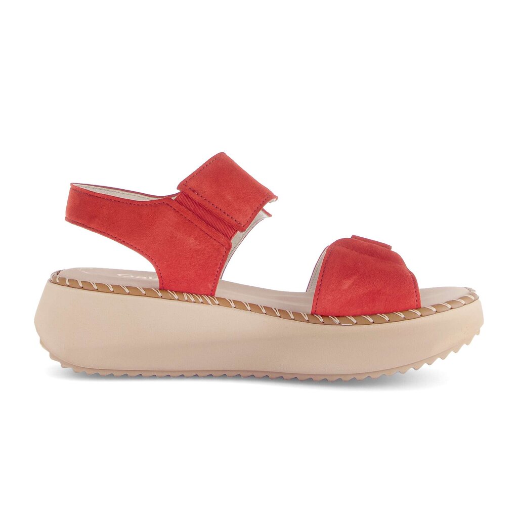 Sandale met plateauzool rood