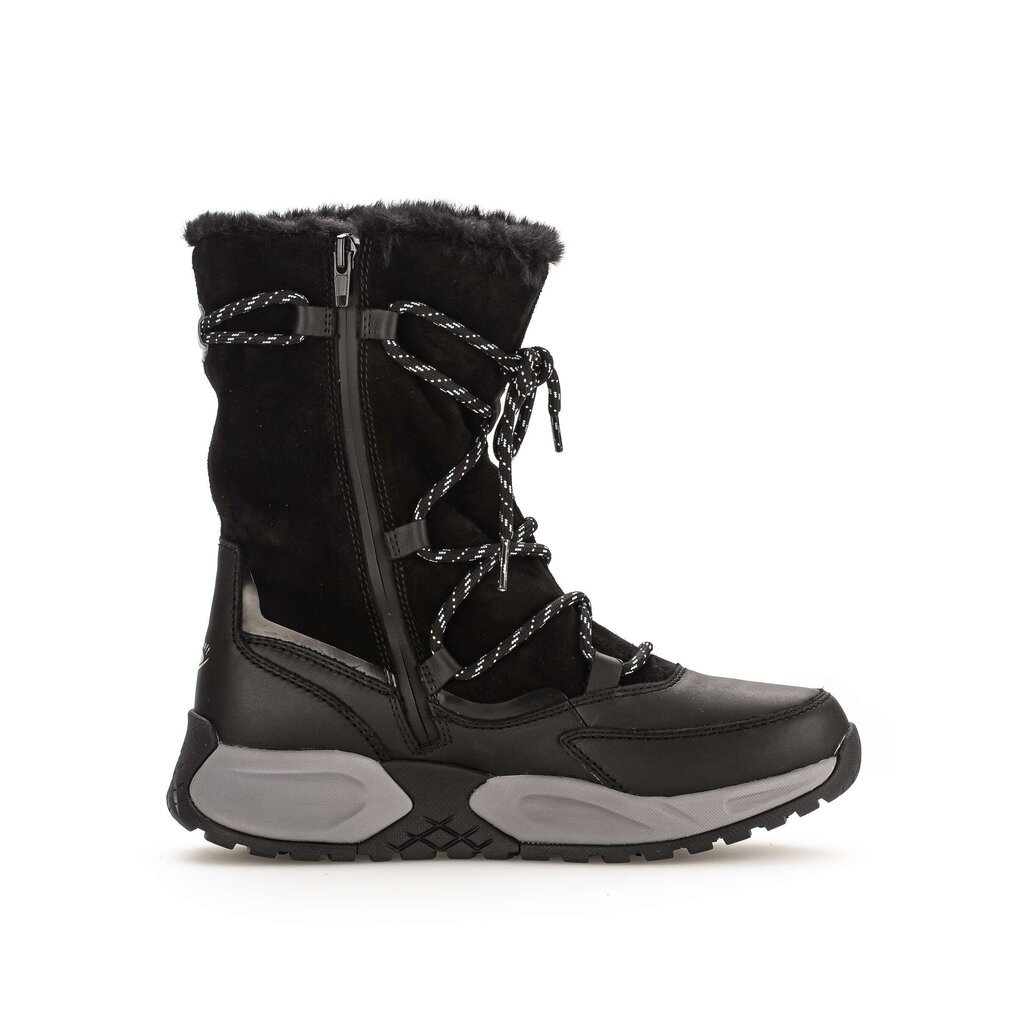 Winter enkellaarsje zwart