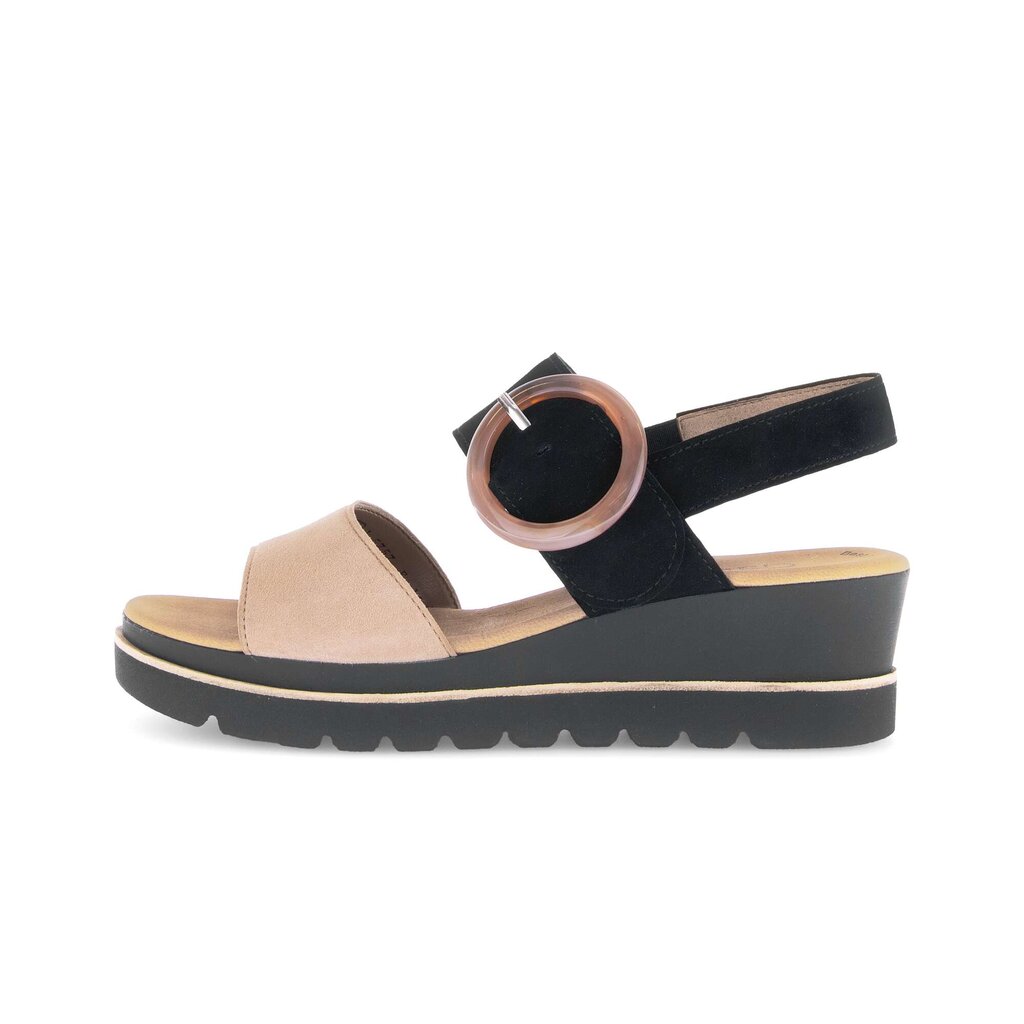 Sandale met plateauzool bruin