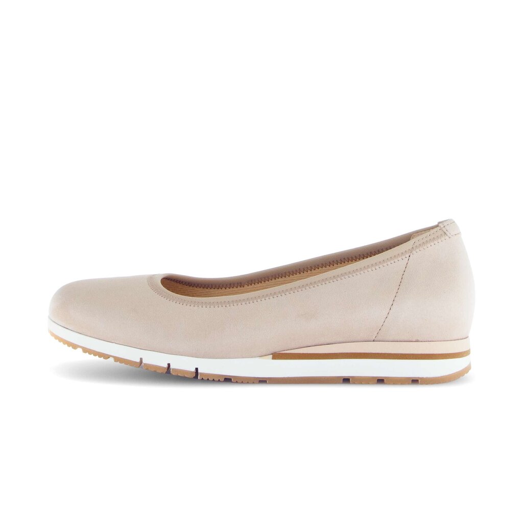 Sportieve ballerina beige
