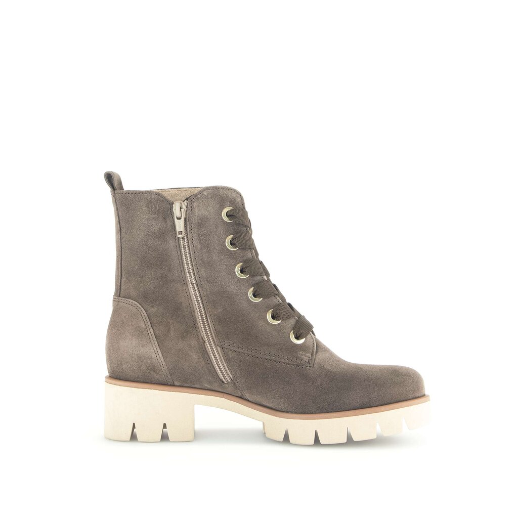 Enkellaarsjes met veter grijs