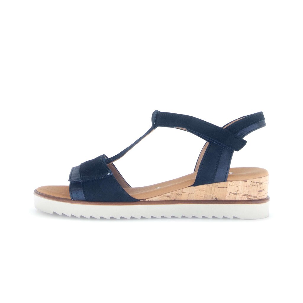 Sandal met riempjes blauw