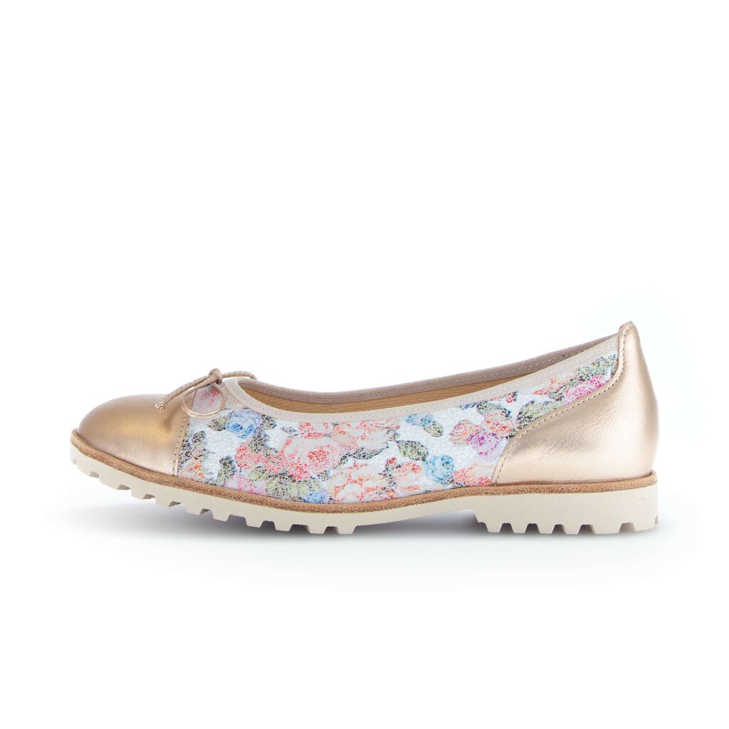 Sportieve ballerina goud