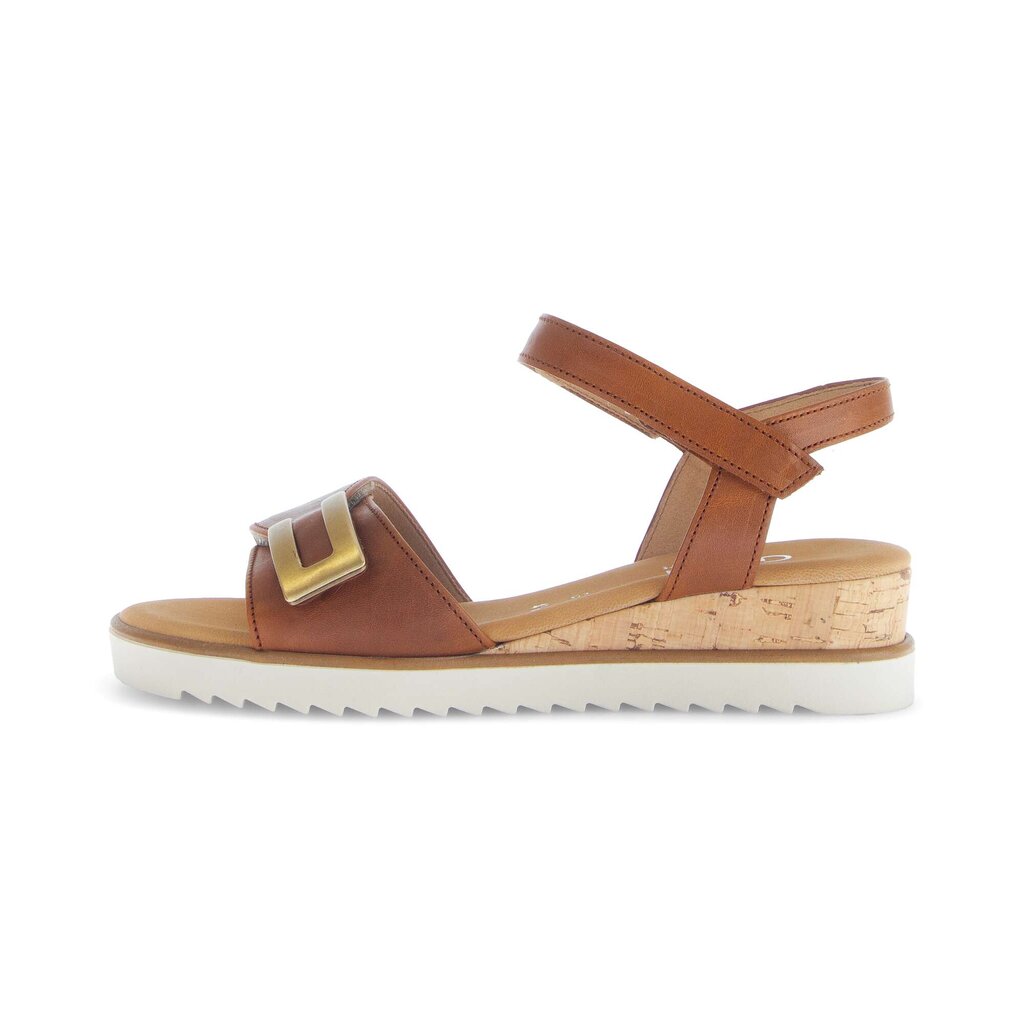 Sandal met riempjes bruin