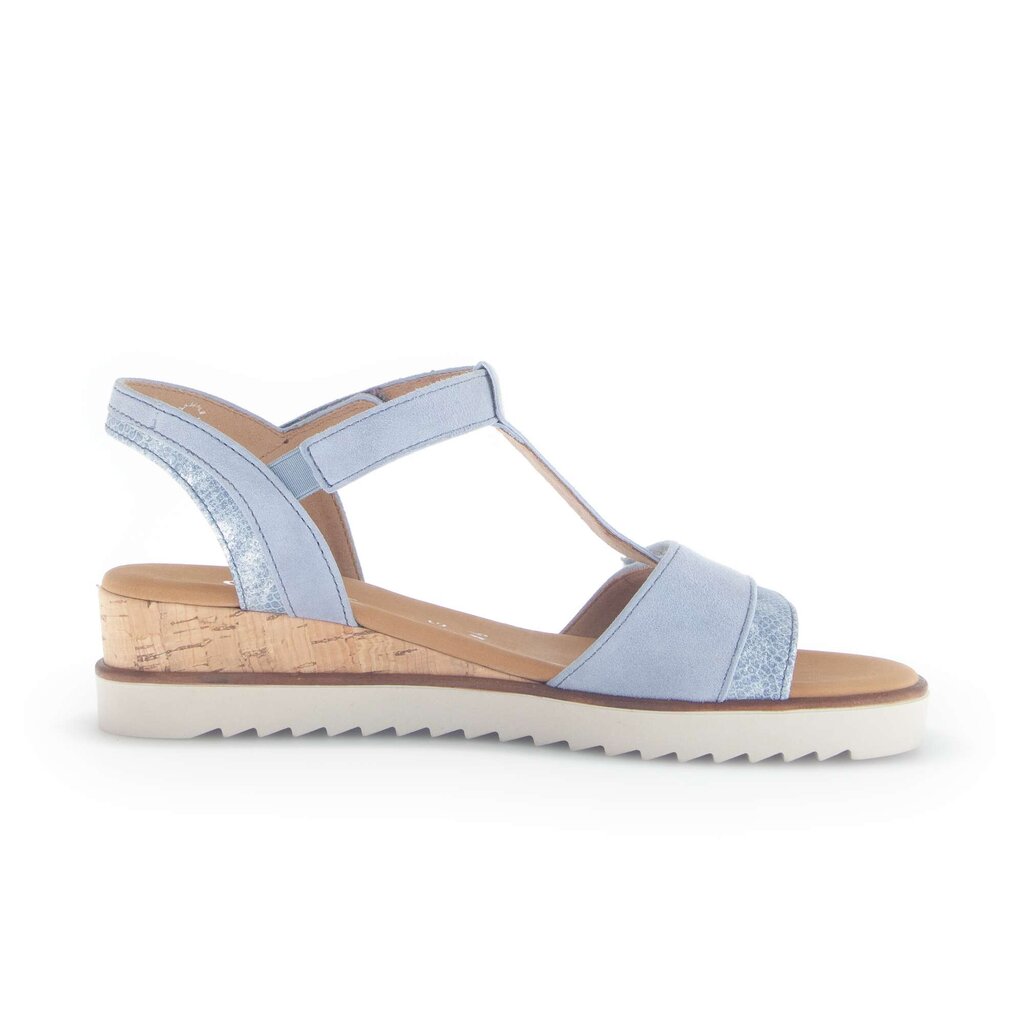 Sandal met riempjes blauw