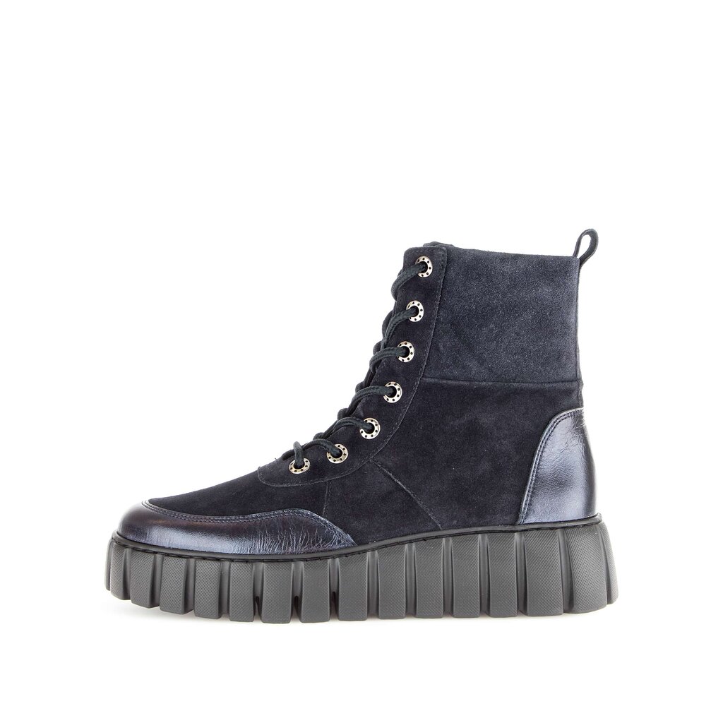 Enkellaarsjes op plateau blauw