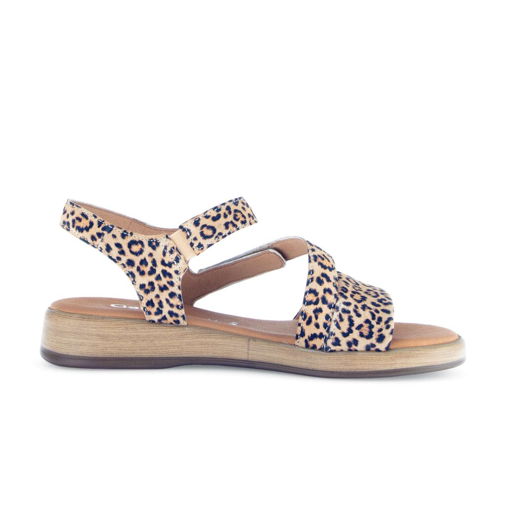 Sandal met riempjes beige