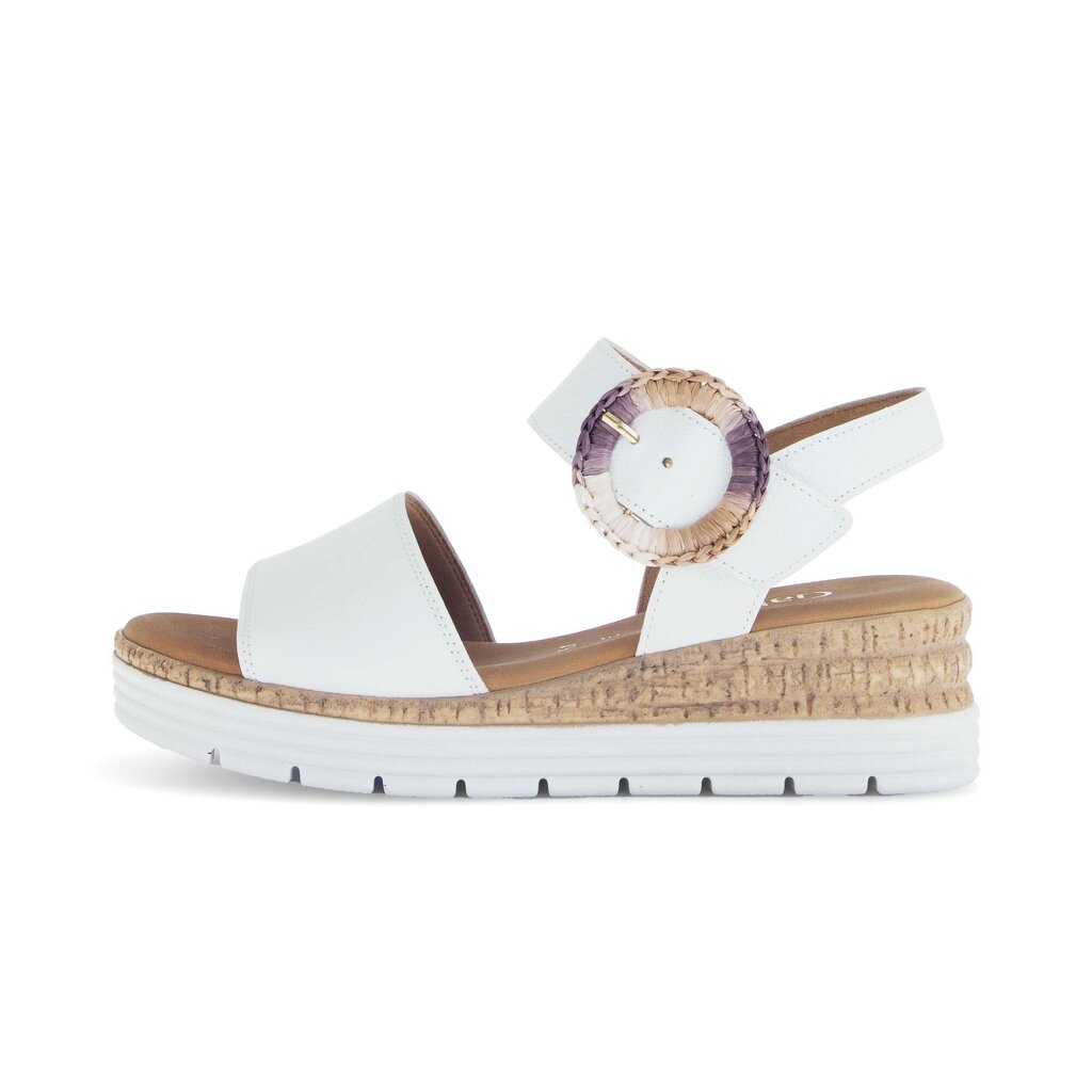 Sandal met riempjes wit