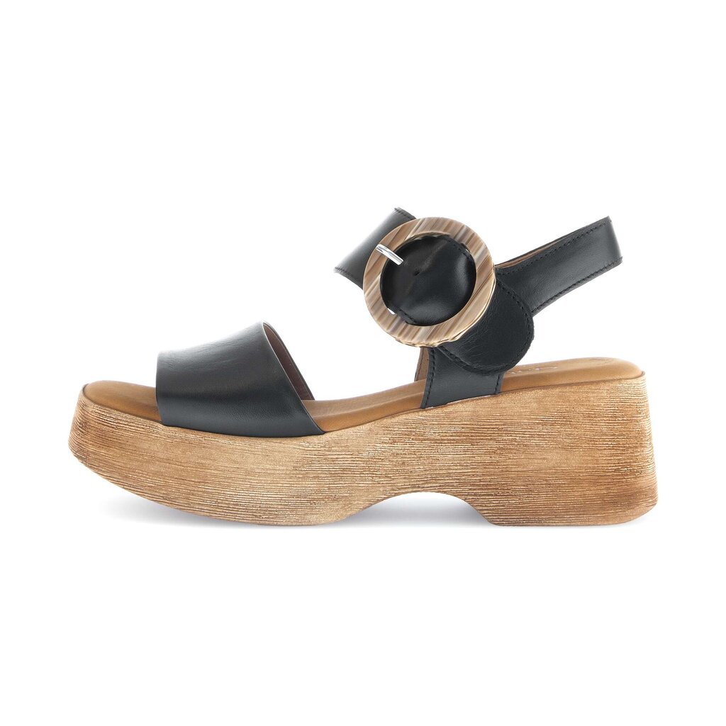 Sandal met riempjes zwart