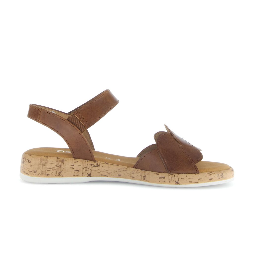 Sandal met riempjes bruin