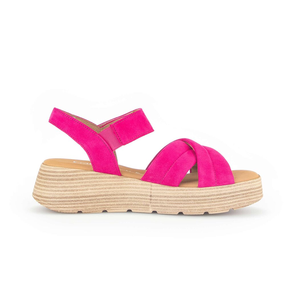 Sandale met plateauzool roze