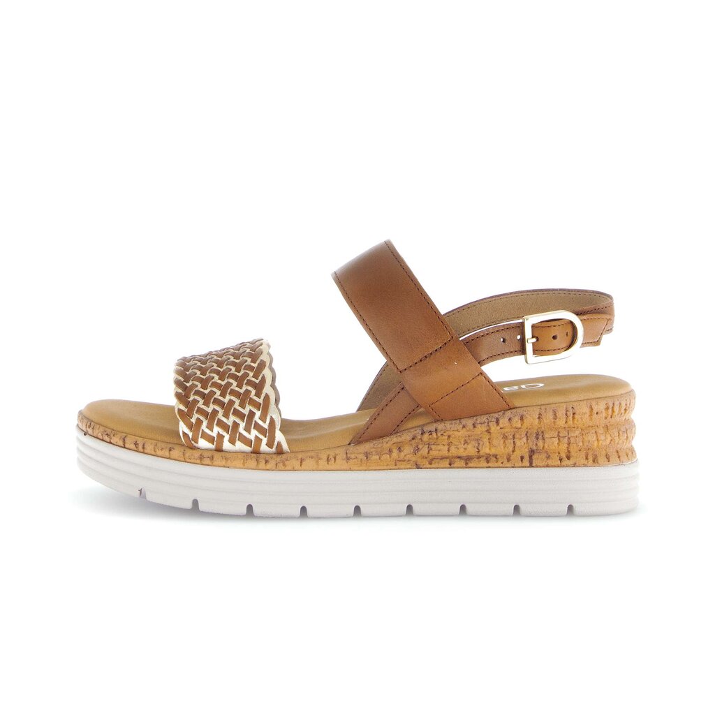 Sandal met riempjes bruin