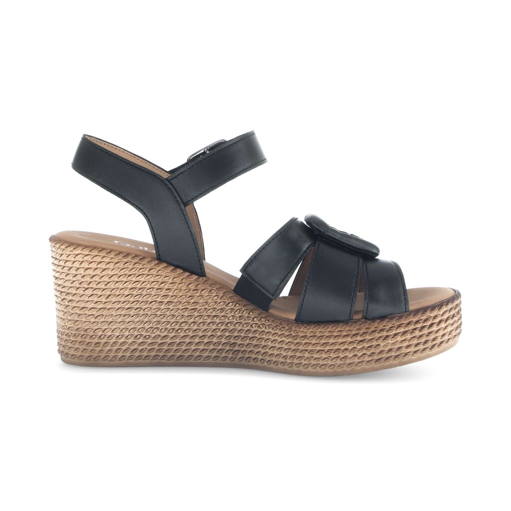 Sandaleno met sleehak zwart