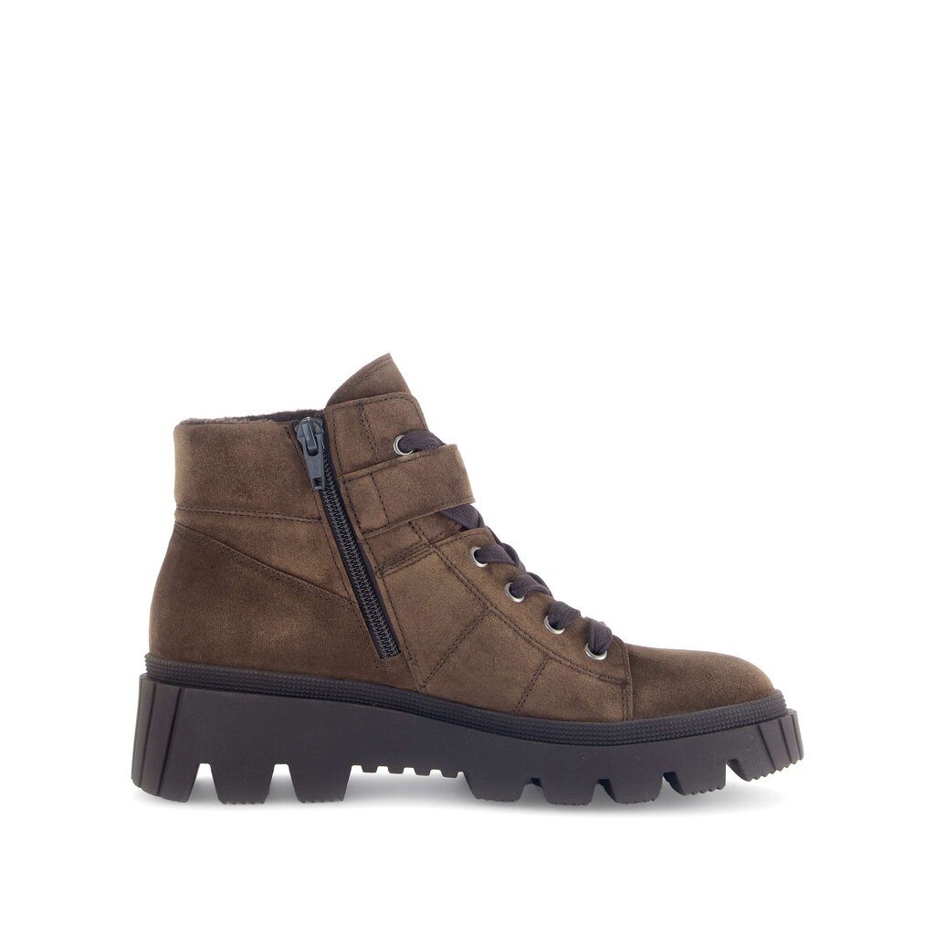 Enkellaarsjes met veter bruin