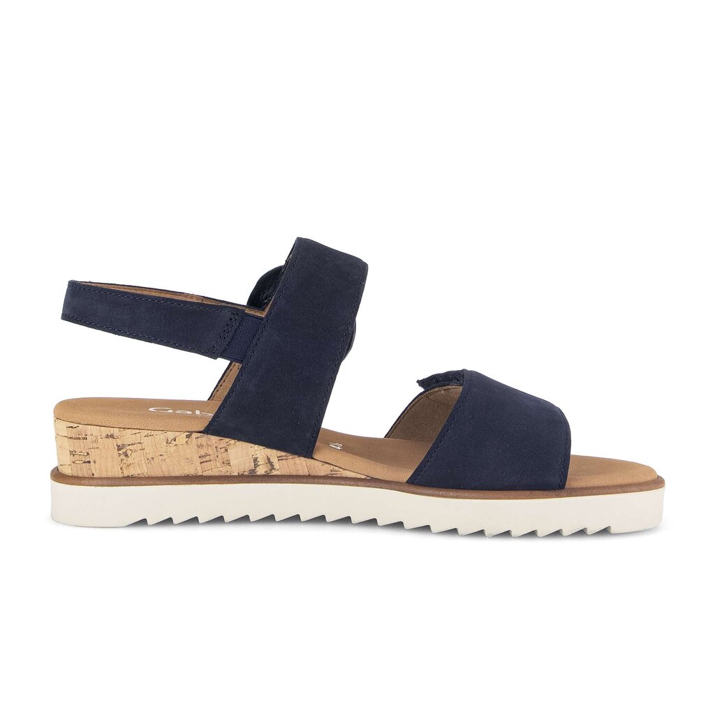 Sandaleno met sleehak blauw