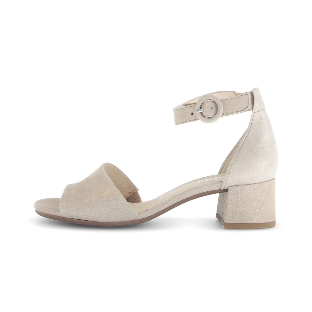 Sandal met riempjes beige