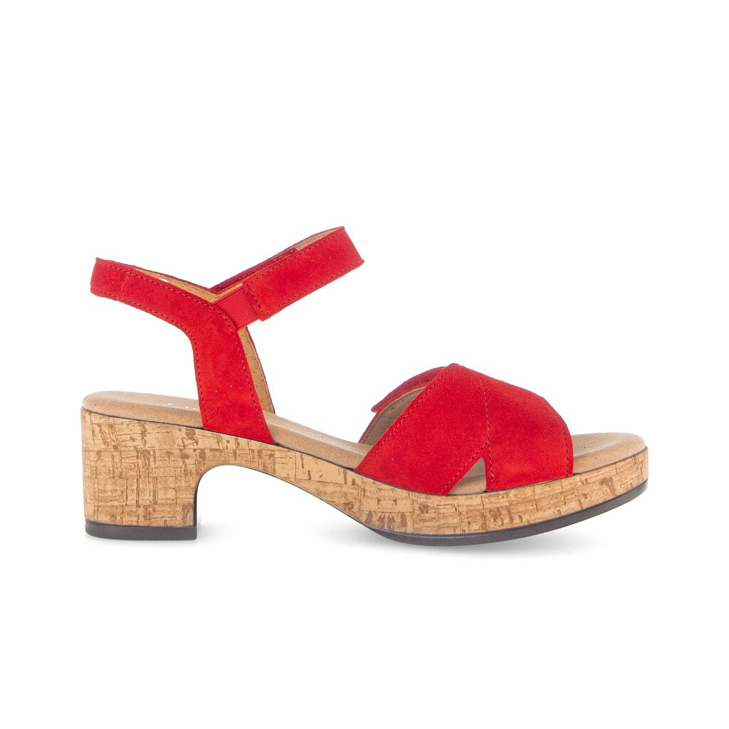 Sandal met riempjes rood