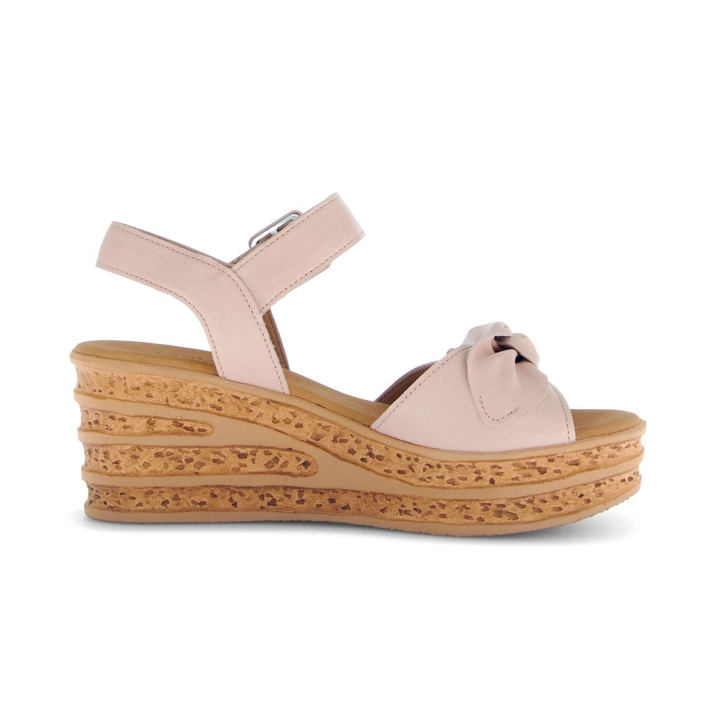Sandaleno met sleehak rose