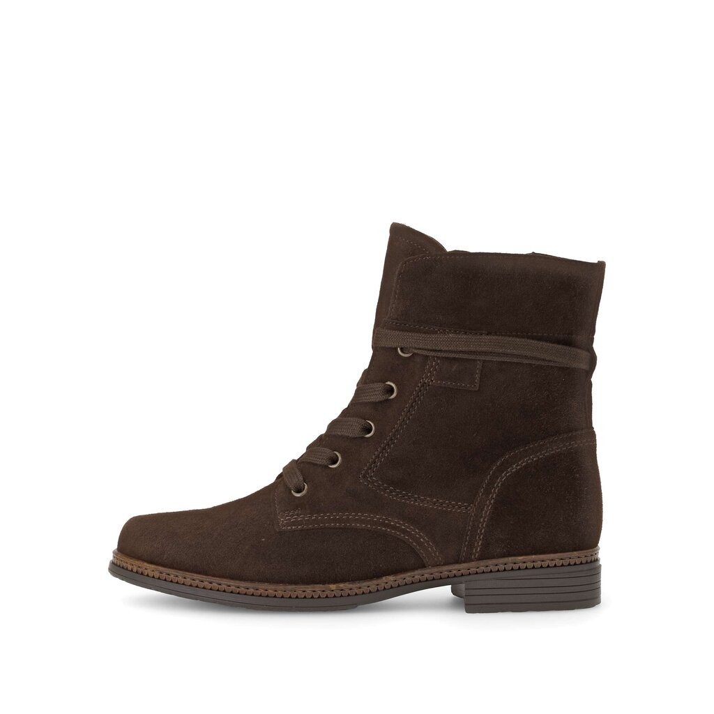 Enkellaarsjes met veter bruin