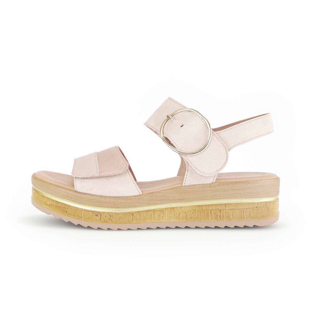 Sandale met plateauzool rose