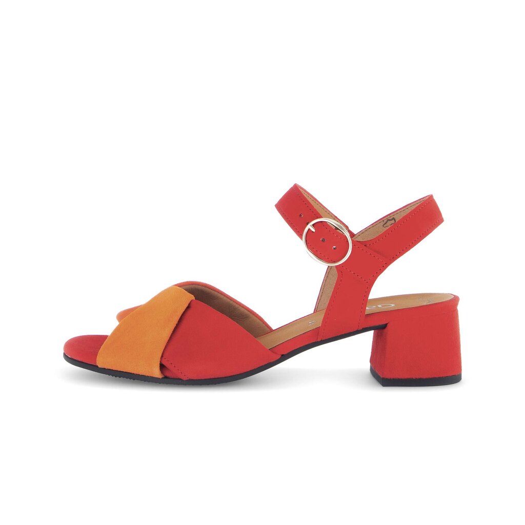 Sandal met riempjes rood