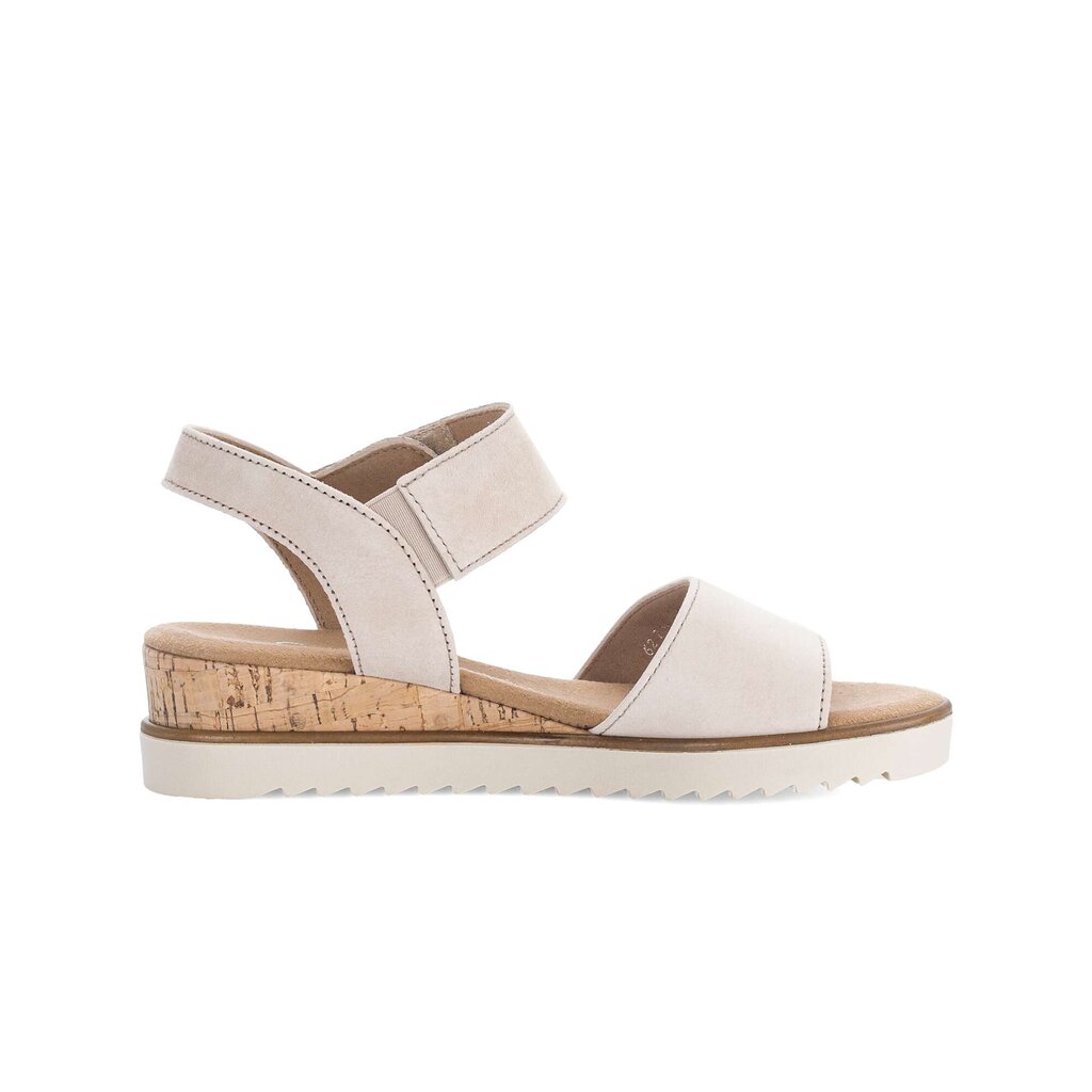 Sandal met riempjes beige