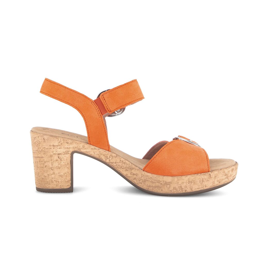 Sandale met plateauzool oranje