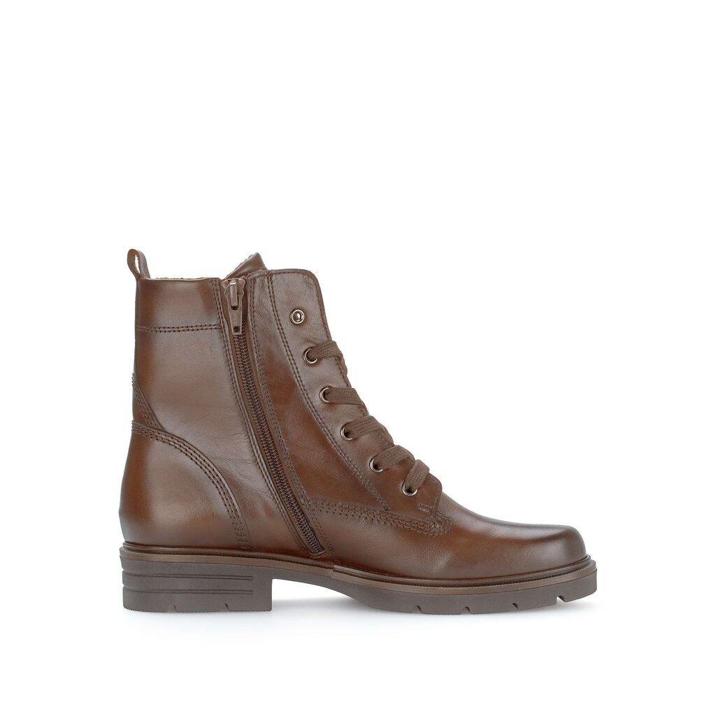 Enkellaarsjes met veter bruin