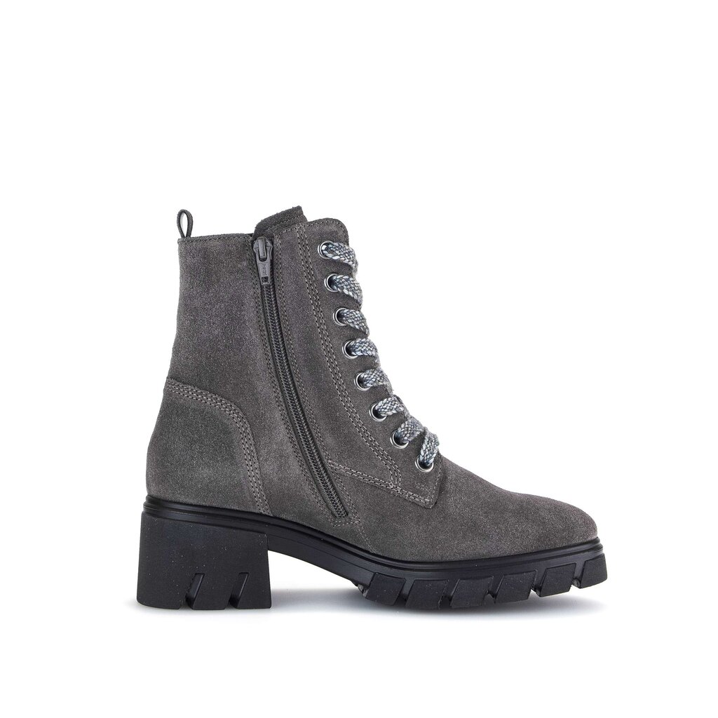 Enkellaarsjes met veter grijs