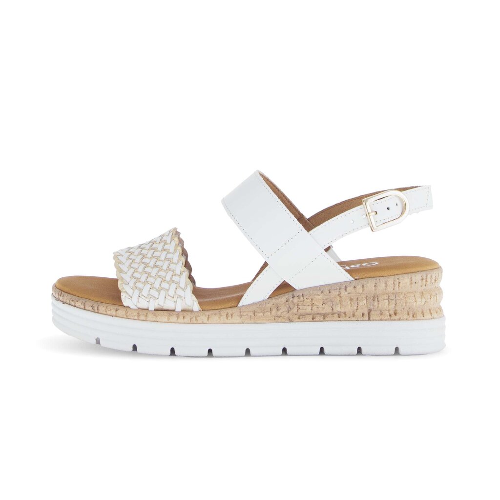 Sandal met riempjes wit