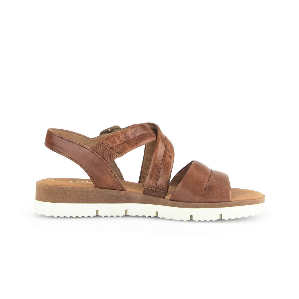 Sandal met riempjes bruin