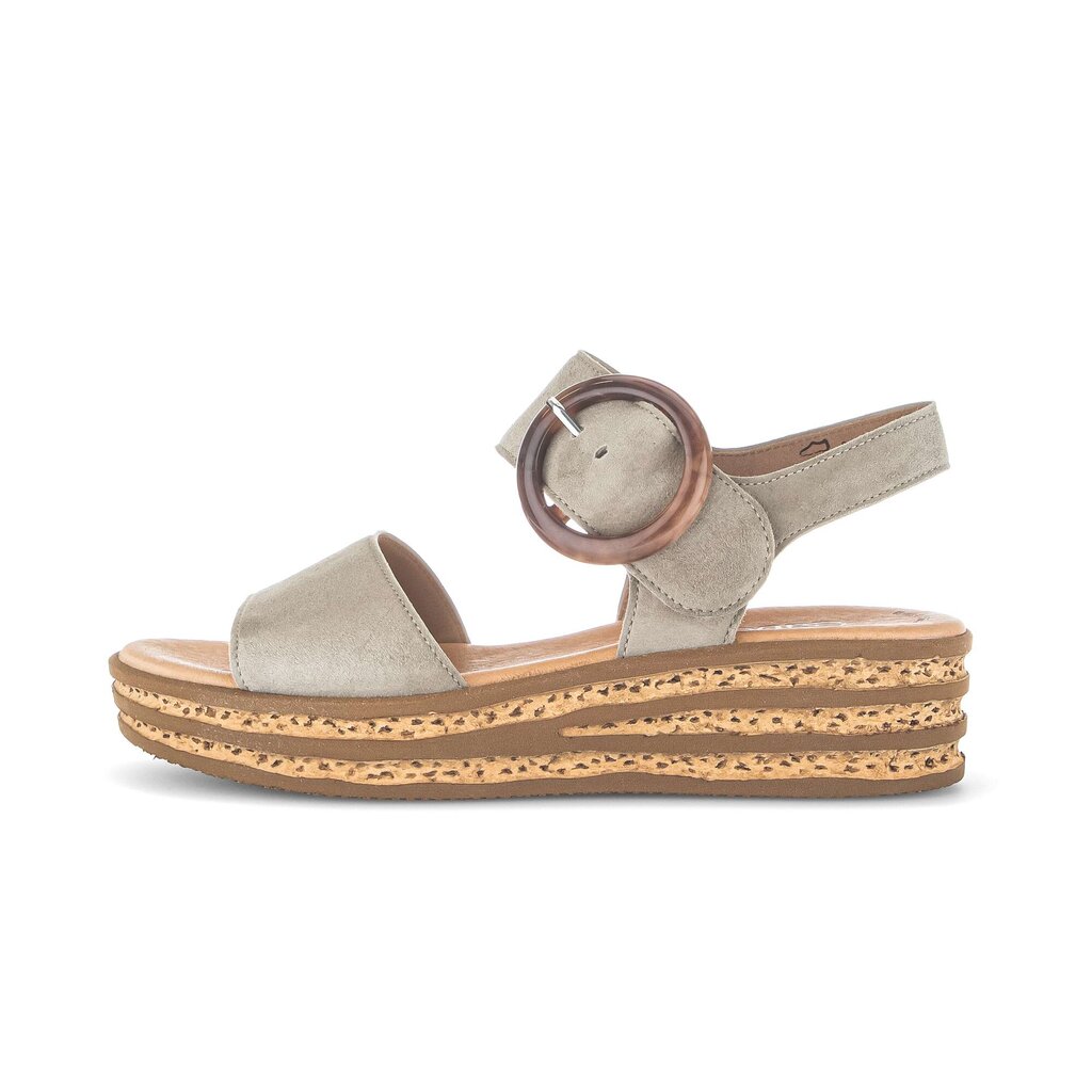 Sandale met plateauzool groen